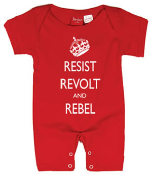 Keep Calm & Carry On  : Resist, Revolt & Rebel Romper