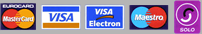 Accepted Card Payments Visa and Mastercard