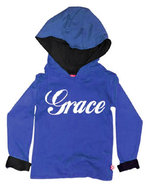 Cola Personalised Kids Hoody (White Text)