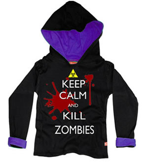 Keep Calm & Kill Zombies Kids Hoody