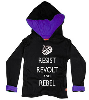 Keep Calm & Carry On: Resist, Revolt & Rebel Kids Hoody