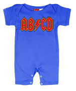 AC DC Inspired ABCD SUMMER Rock Baby Romper