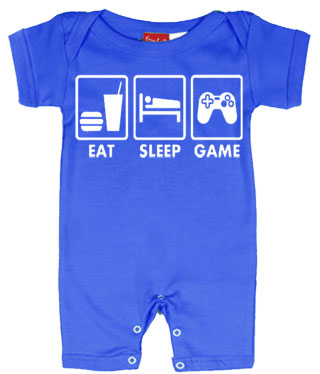 Eat Sleep Game Baby  SUMMER Romper