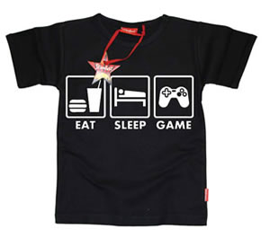 Eat Sleep Game Kids T-Shirts