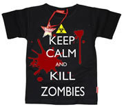 Keep Calm and Kill Zombies Kids T-Shirts