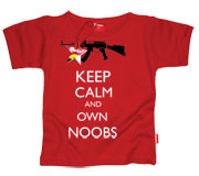 Keep Calm & Own Noobs Kids T-Shirt