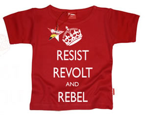 Keep Calm & Carry On T-Shirt : RESIST, REVOLT & REBEL Kids T-Shirt