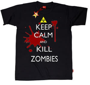 Keep Calm & Kill Zombies Teenage Unisex T-Shirt